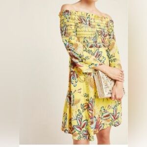 Anthropologie Farm Rio Bria Smocked Mini Dress - Size XS